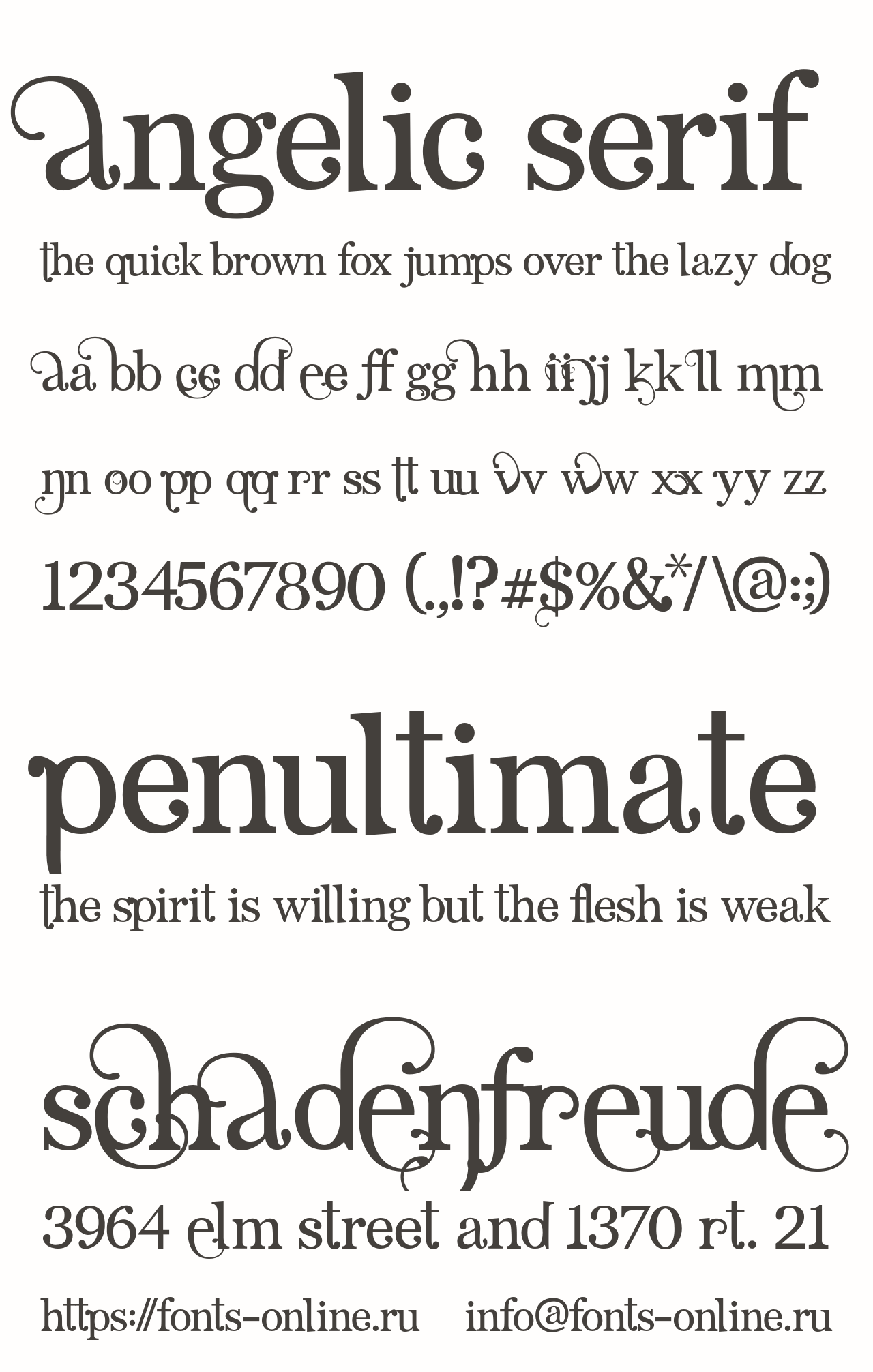 Angelic Serif Free Font Download
